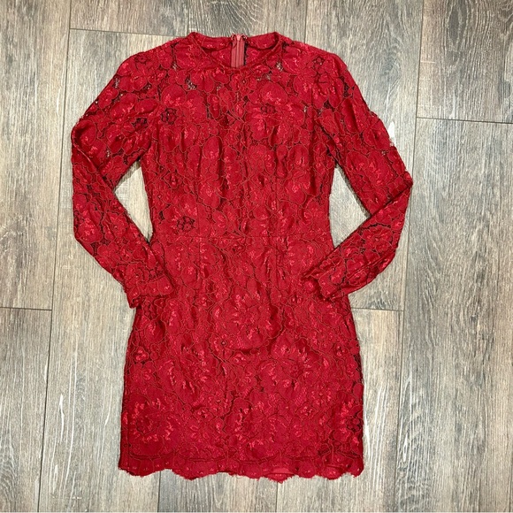 Betsey Johnson Dresses & Skirts - 🌸 Betsey Johnson red lace dress, size 6